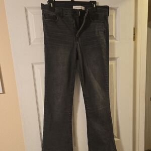 Vintage America Dark Gray Flare Jeans